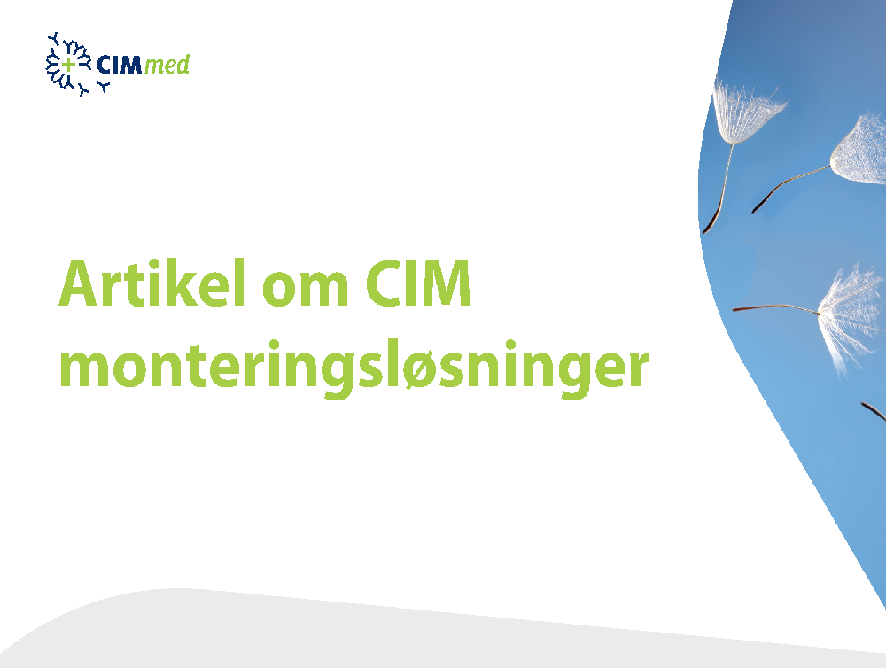 Artikel om CIM monteringsløsninger